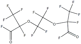 2,2'-[(1,1,2,2-Tetrafluoroethylene)dioxy]bis(2,3,3,3-tetrafluoropropionic acid fluoride) Struktur