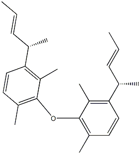 (-)-[(S)-1-Methyl-2-butenyl]2,6-xylyl ether Struktur