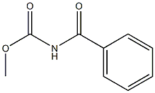 Benzoylcarbamic acid methyl ester Struktur