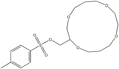 1,4,8,11-Tetraoxacyclotetradecane-2-methanol 4-methylbenzenesulfonate Struktur