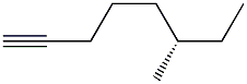 [S,(+)]-6-Methyl-1-octyne Struktur