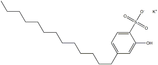 2-Hydroxy-4-tridecylbenzenesulfonic acid potassium salt Struktur