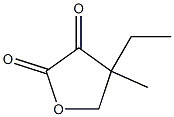 Dihydro-4-ethyl-4-methylfuran-2,3-dione Struktur