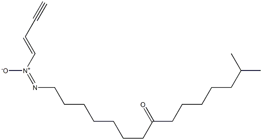 14-Methyl-1-[[(E)-1-buten-3-ynyl]-ONN-azoxy]pentadecan-8-one Struktur