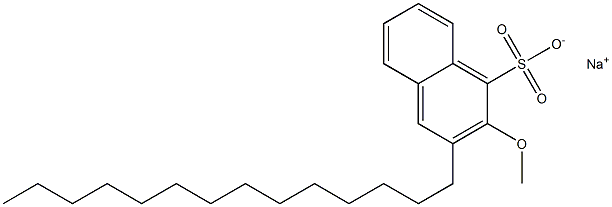 Tetradecyl-1-methoxynaphthalenesulfonic acid sodium salt Struktur