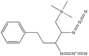 1-(Trimethylsilyl)-5-phenylpentane-2,3-diyldiazide Struktur