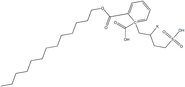 Phthalic acid 1-tridecyl 2-(2-potassiosulfobutyl) ester Struktur