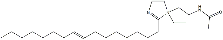 1-[2-(Acetylamino)ethyl]-1-ethyl-2-(8-hexadecenyl)-2-imidazoline-1-ium Struktur