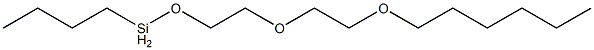 Butyl[2-[2-(hexyloxy)ethoxy]ethoxy]silane Struktur