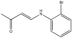 4-(2-Bromophenylamino)-3-buten-2-one Struktur