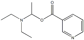 3-[1-(Diethylamino)ethoxycarbonyl]pyridine Struktur