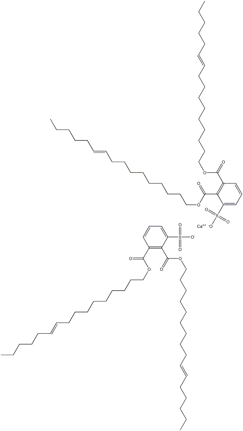 Bis[2,3-di(10-hexadecenyloxycarbonyl)benzenesulfonic acid]calcium salt Struktur