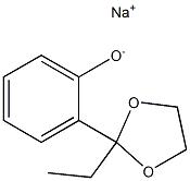 Sodium o-(2-ethyl-1,3-dioxolan-2-yl)phenolate Struktur