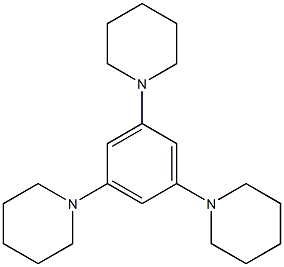 1,3,5-Tripiperidinobenzene Struktur