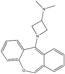 11-(3-Dimethylamino-1-azetidinyl)dibenz[b,e]oxepin Struktur