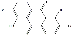 2,6-Dibromo-1,5-dihydroxy-9,10-anthraquinone Struktur