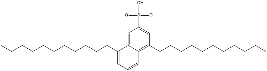 4,8-Diundecyl-2-naphthalenesulfonic acid Struktur