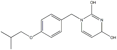 1,4-Dihydro-1-(4-isobutoxybenzyl)pyrimidine-2,4-diol Struktur