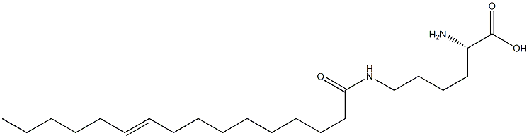 N6-(10-Hexadecenoyl)lysine Struktur