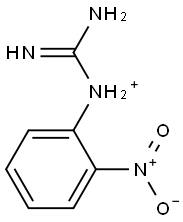 1-[2-Nitrophenyl]guanidinium Struktur