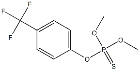 Thiophosphoric acid O,O-dimethyl O-[p-(trifluoromethyl)phenyl] ester Struktur