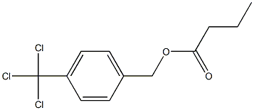 Butyric acid 4-(trichloromethyl)benzyl ester Struktur