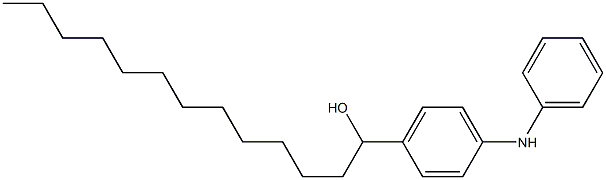 4-(1-Hydroxytridecyl)phenylphenylamine Struktur