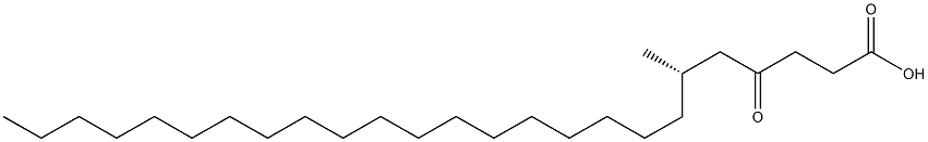 [S,(-)]-6-Methyl-4-oxopentacosanoic acid Struktur