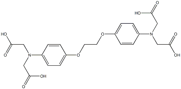 Ethylenedioxybis(4,1-phenylenenitrilo)tetraacetic acid Struktur