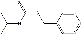 N-Isopropylidenedithiocarbamic acid benzyl ester Struktur