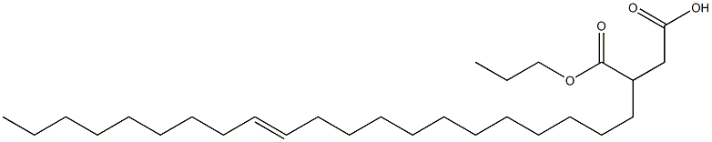 3-(12-Henicosenyl)succinic acid 1-hydrogen 4-propyl ester Struktur