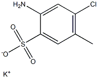 2-Amino-4-chloro-5-methylbenzenesulfonic acid potassium salt Struktur