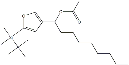 Acetic acid 1-[5-(tert-butyldimethylsilyl)-3-furyl]nonyl ester Struktur