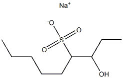 3-Hydroxynonane-4-sulfonic acid sodium salt Struktur