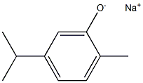 Sodium 5-isopropyl-2-methylphenolate Struktur