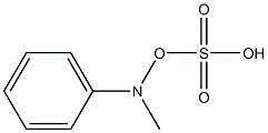 Sulfuric acid [phenyl(methyl)amino] ester Struktur