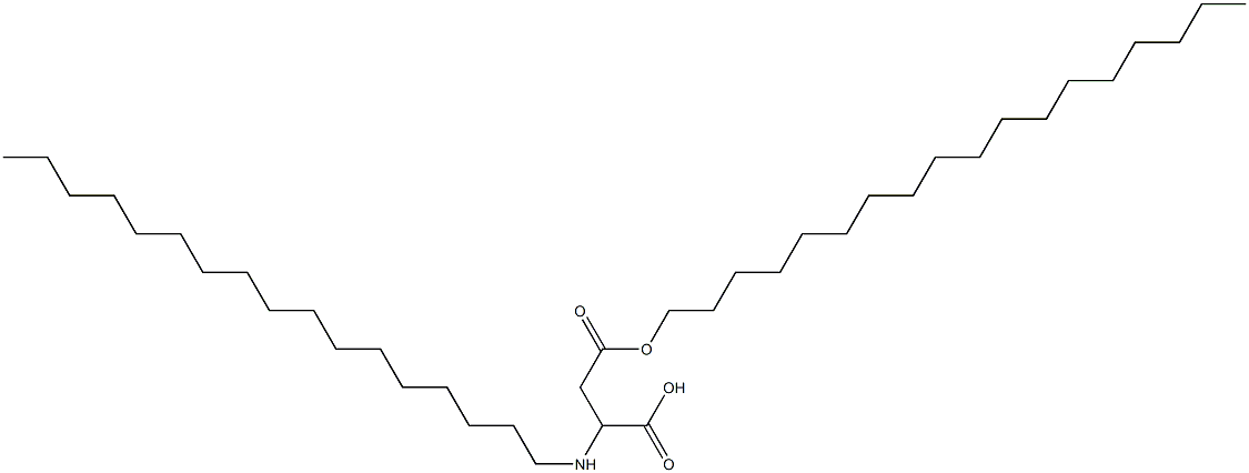 2-Heptadecylamino-3-(octadecyloxycarbonyl)propionic acid Struktur