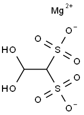 2,2-Dihydroxyethane-1,1-disulfonic acid magnesium salt Struktur