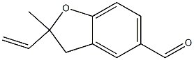 2-Ethenyl-2-methyl-2,3-dihydrobenzofuran-5-carbaldehyde Struktur