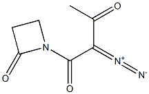 1-(2-Diazo-1,3-dioxobutyl)azetidin-2-one Struktur