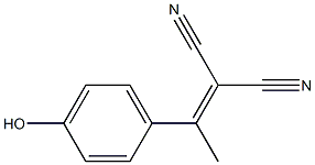 (1-(4-Hydroxyphenyl)ethylidene)malononitrile Struktur