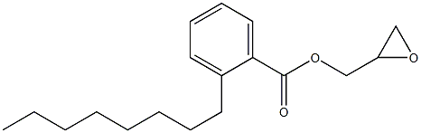 2-Octylbenzoic acid glycidyl ester Struktur