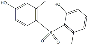 2',4-Dihydroxy-2,6,6'-trimethyl[sulfonylbisbenzene] Struktur