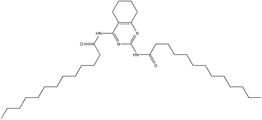 N,N'-[(5,6,7,8-Tetrahydroquinazoline)-2,4-diyl]bis(tridecanamide) Struktur