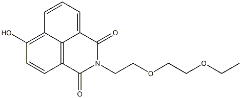 N-[2-(2-Ethoxyethoxy)ethyl]-4-hydroxy-1,8-naphthalenedicarboximide Struktur