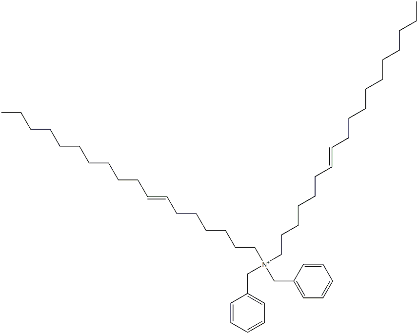 Di(7-octadecenyl)dibenzylaminium Struktur