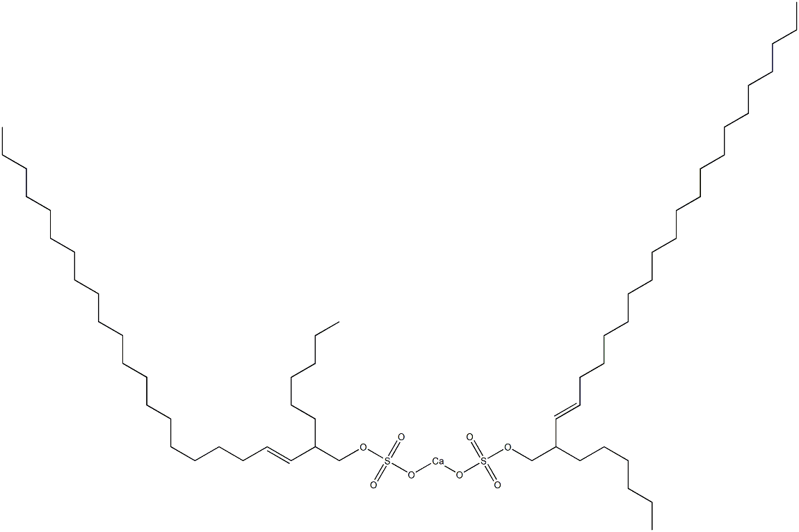 Bis(2-hexyl-3-tricosenyloxysulfonyloxy)calcium Struktur