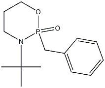 2-Benzyl-3-tert-butyl-3,4,5,6-tetrahydro-2H-1,3,2-oxazaphosphorin-2-one Struktur