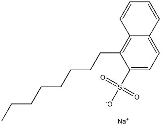 1-Octyl-2-naphthalenesulfonic acid sodium salt Struktur