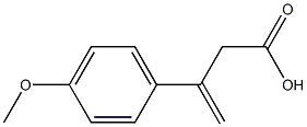 3-(p-Methoxyphenyl)-3-butenoic acid Struktur